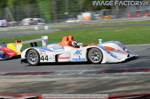 2008-04-26 Monza 0259 Le Mans Series - Portuales--Noda - Lola B05-40 - Mazda